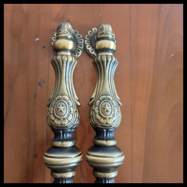 HANDLE PINTU KUNINGAN 35CM BINTANG BATIK