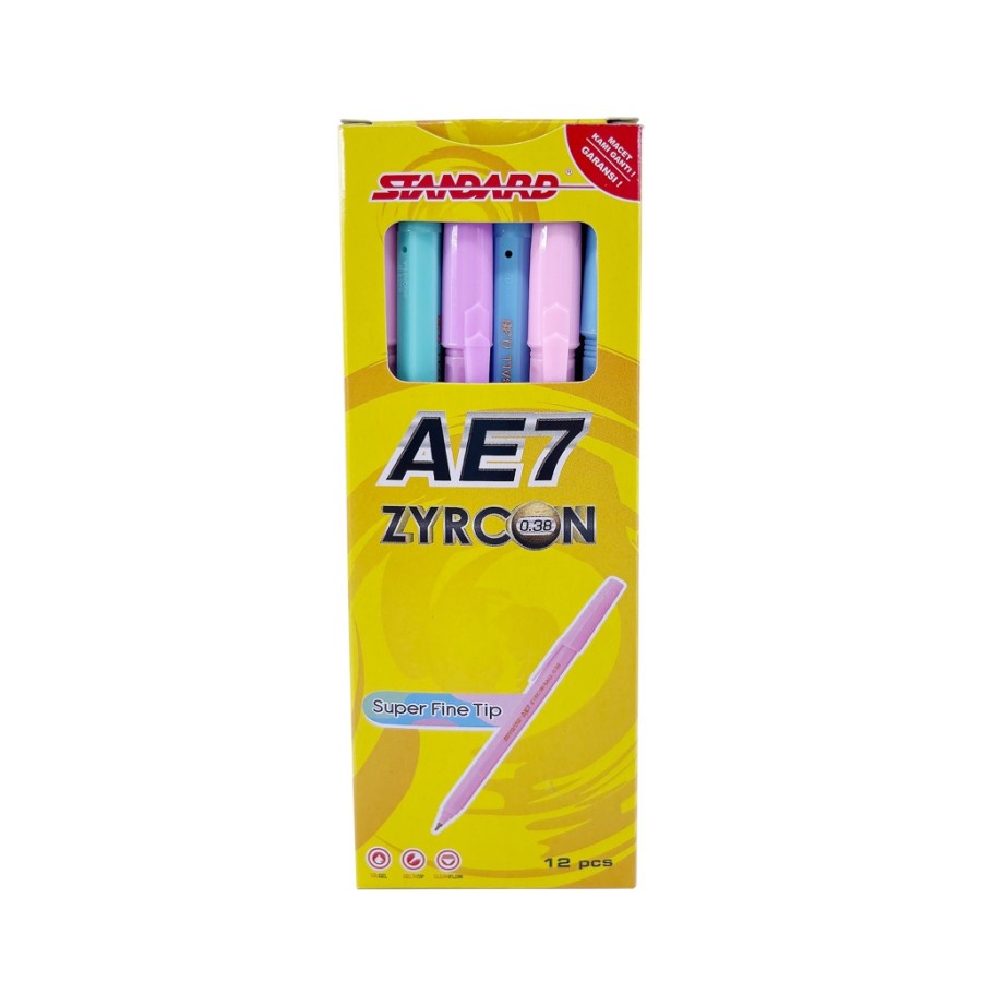 

Standard Pen - AE7 Zyrconball Isi 12 pcs ( Pulpen, Pena, Ballpoint )