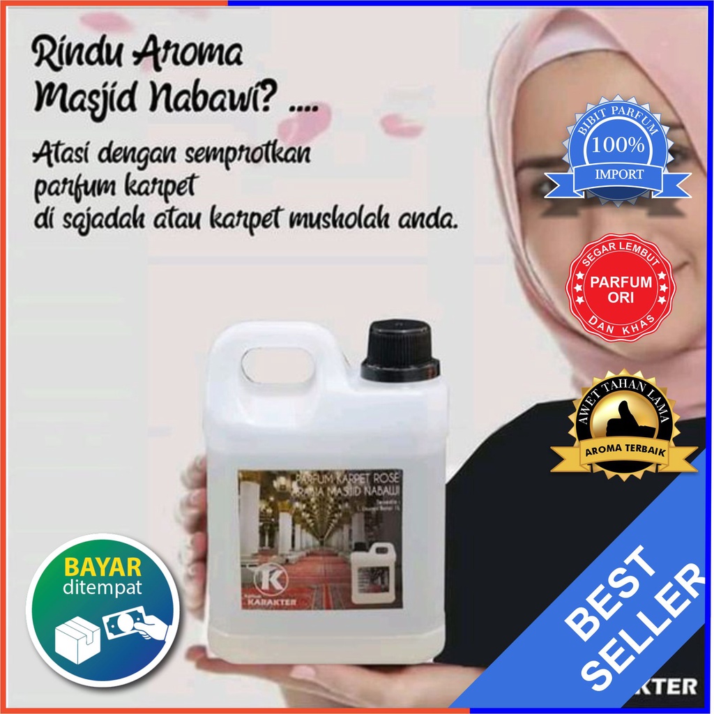 Parfum Karpet Nabawi Wangi Tahan Lama | Pewang Karpet dan Sajadah | Uk 0.5 Liter | Bisa Cod | Terlaris