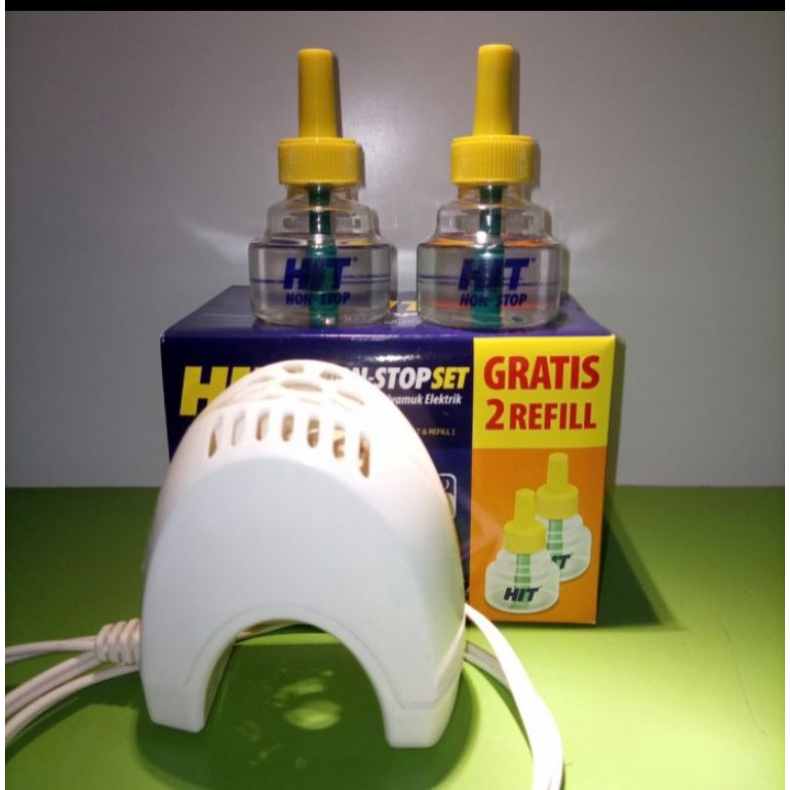 Hit Nonstop Ekonomis Set Obat Nyamuk Elektrik Termurah ( Alat + Refill Isi 2 Botol)