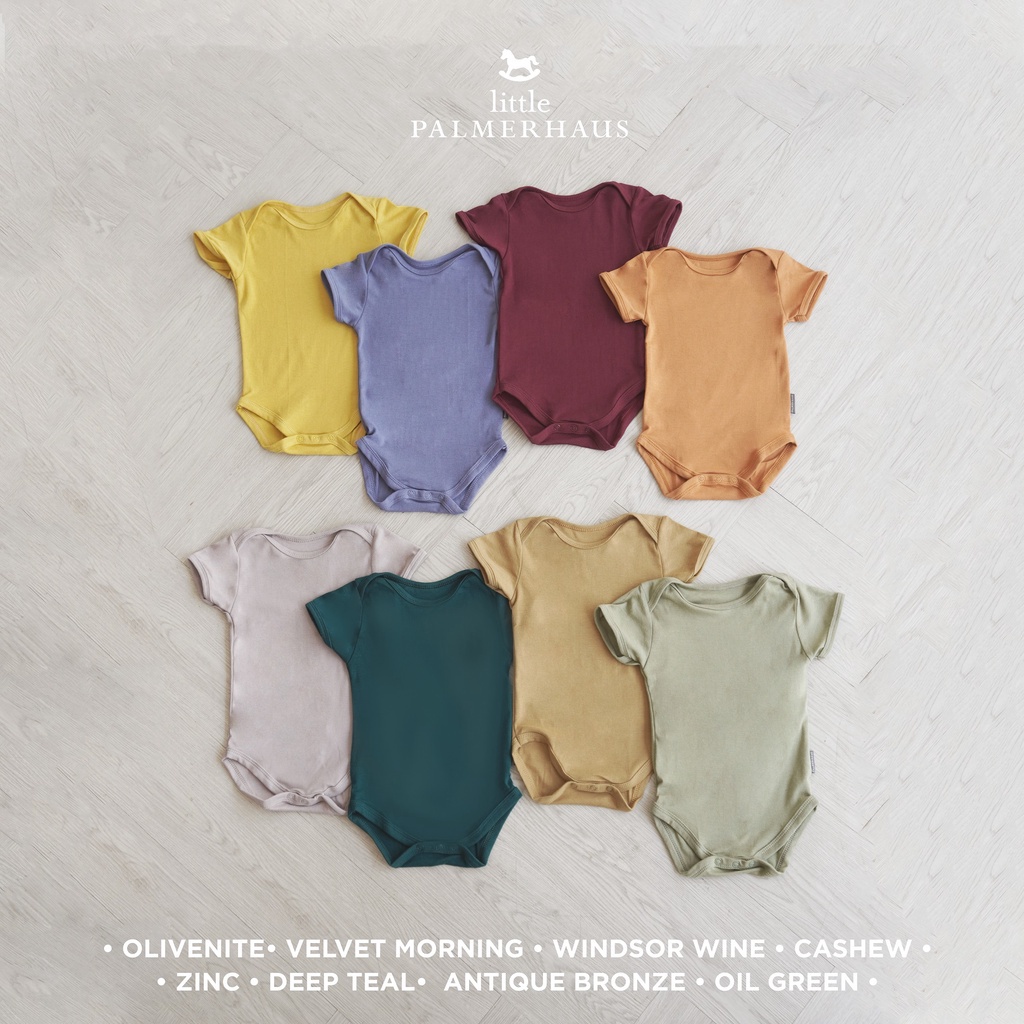 Little Palmerhaus - Everyday Wear Bodysuit Short Sleeve (Jumper Bayi) Part 2