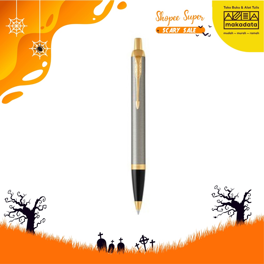 

PULPEN | BOLPEN PARKER IM BRUSHED METAL GT BP M.BLK TB