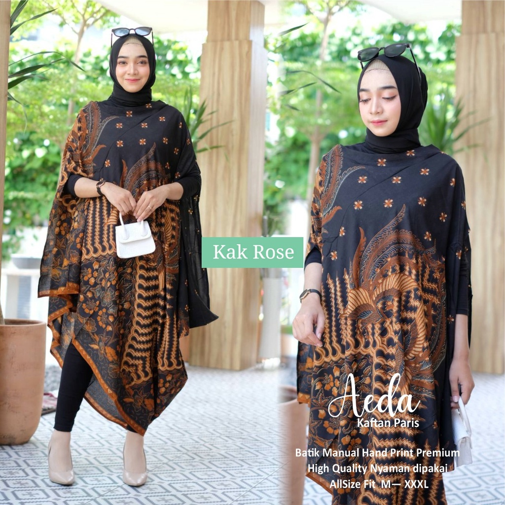 Aeda Kaftan Paris Batik Kaftan Wanita Halus Adem Kaftan Wanita Kondangan Batik Prinh Halus Batik Sol