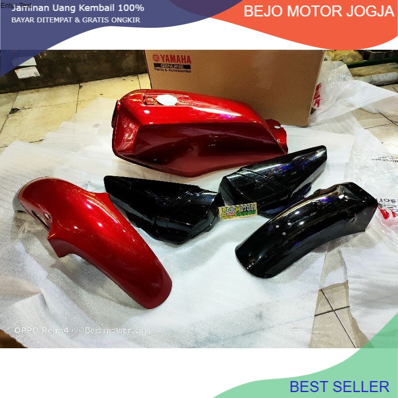 paket body set rx king merah maroon original polos