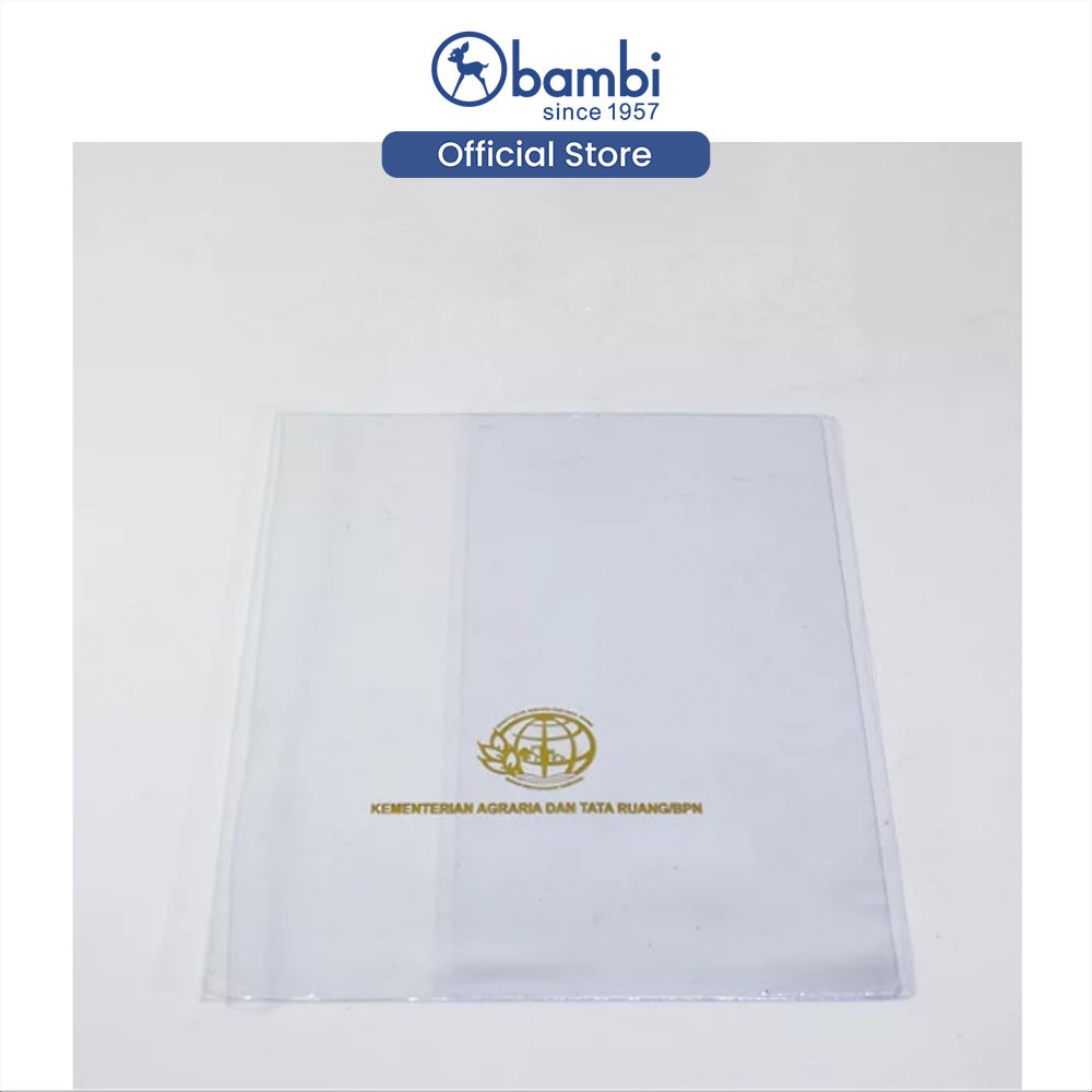 

Bambi Cover Document Sertifikat Tanah ATR-BPN Mika Transparant Original