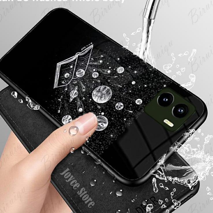 LANGSUNG ATC.. [CG88] Softcase Kaca + Tali Vivo Y15S Y21S Y21 2021 - Case Hp Vivo Y12 Y15 Y12S - Kes