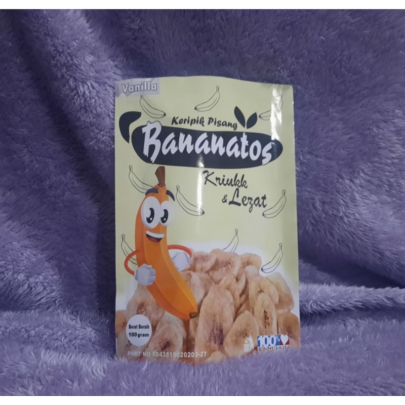 

Keripik Pisang "Bananatos" rasa vanilla