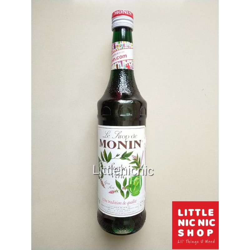 

Monin Green Mint flavoured syrup 70 CL (700ml) sirup rasa minuman café