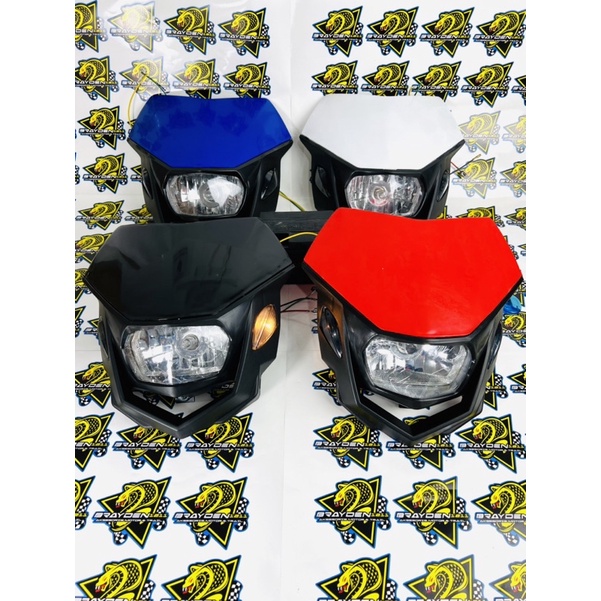 HEADLAMP POLISPORT/LAMPU DEPAN POLISPORT WR155 KLX CRF TRAIL/POLYSPORT/batok lampu polysport