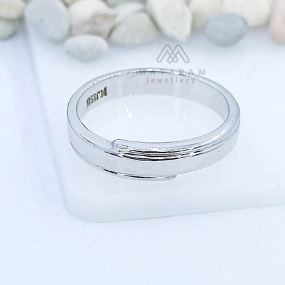 Cincin Perak 925 Single MT026 / Cincin Silver 925 Single  - Bisa Request Model Cincin - Free Ukir Na