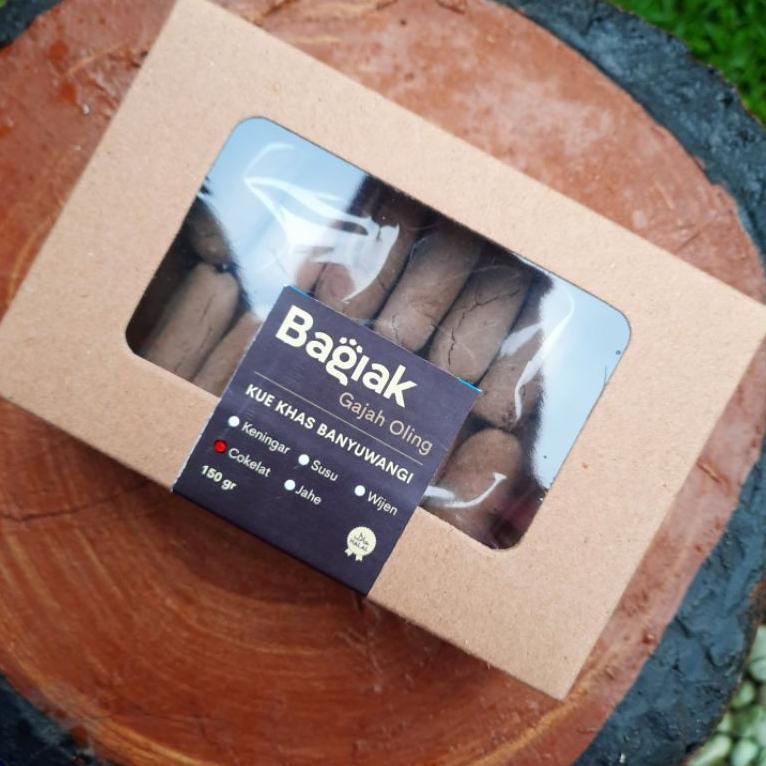 

↻ Bagiak Gajah Oling Jahe Wijen Susu Keningar Coklat Khas Banyuwangi 150 gram ⇒
