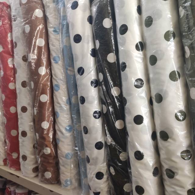 KATUN POLKADOT JEPANG HALUS