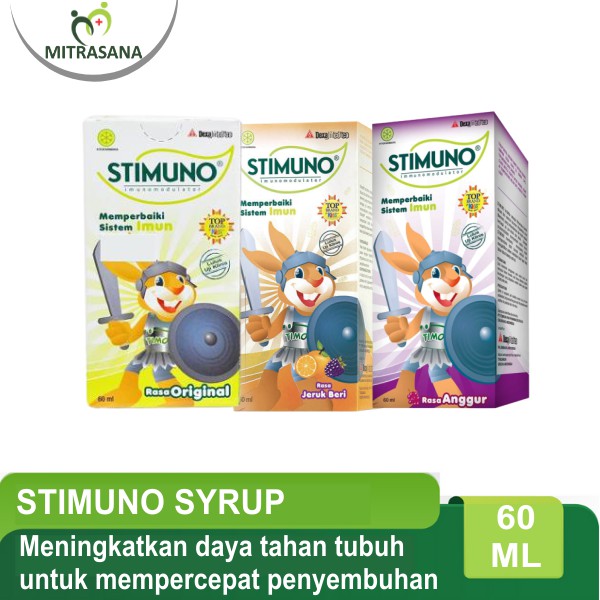 Stimuno Syrup Original / Grape / Orange Berry - 60 ml - Membantu Meningkatkan Daya Tahan Tubuh Anak