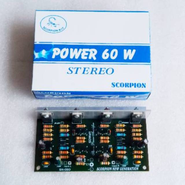 Kit Power Amplifier 60watt Stereo