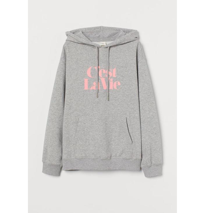 Hoodie  Abu abu Harvard C'est la vie Hoodie grey hnm 5P9