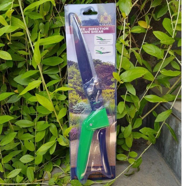 Gunting Rumput 3 posisi 1tangan 13in - Gt Daun model rose Free Direction Lawn Shear - GALAXY