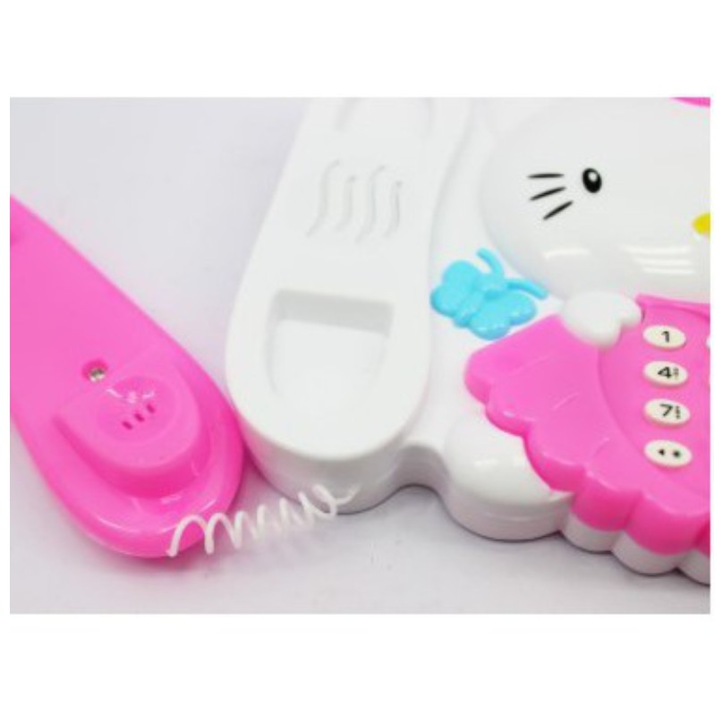 Mainan Musik Telepon Telpon Anak Karakter Hello Kitty Phone Murah Lucu Kekinian CBKS BS