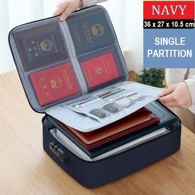 [LOCKIT] Travel Document Bag 3 Digit Password Tas Dokumen Anti Air