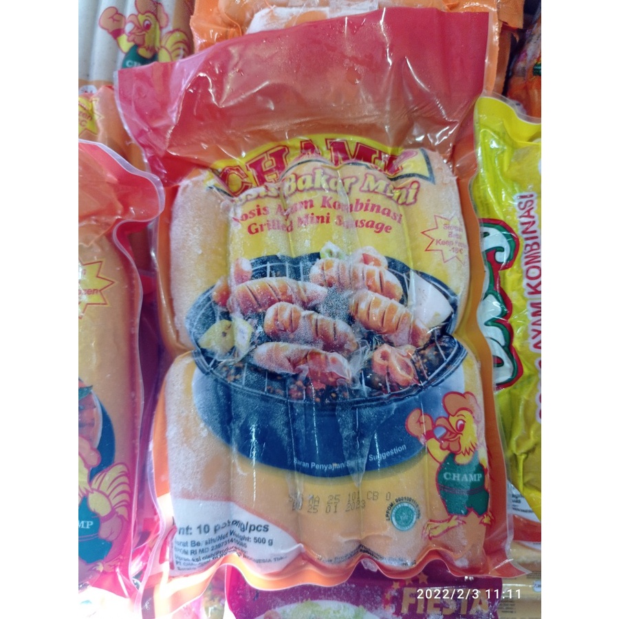 Jual Champ Sosis Bakar Mini 500gr Isi 10 | Shopee Indonesia