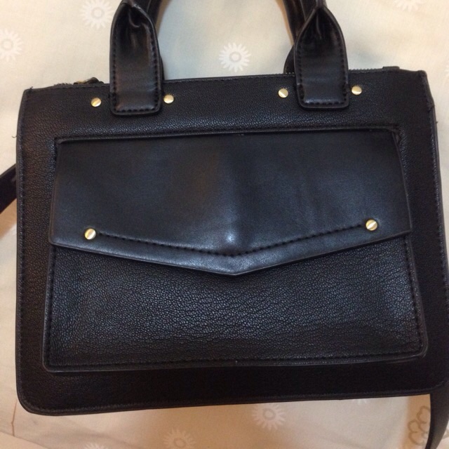 zara mini black bag