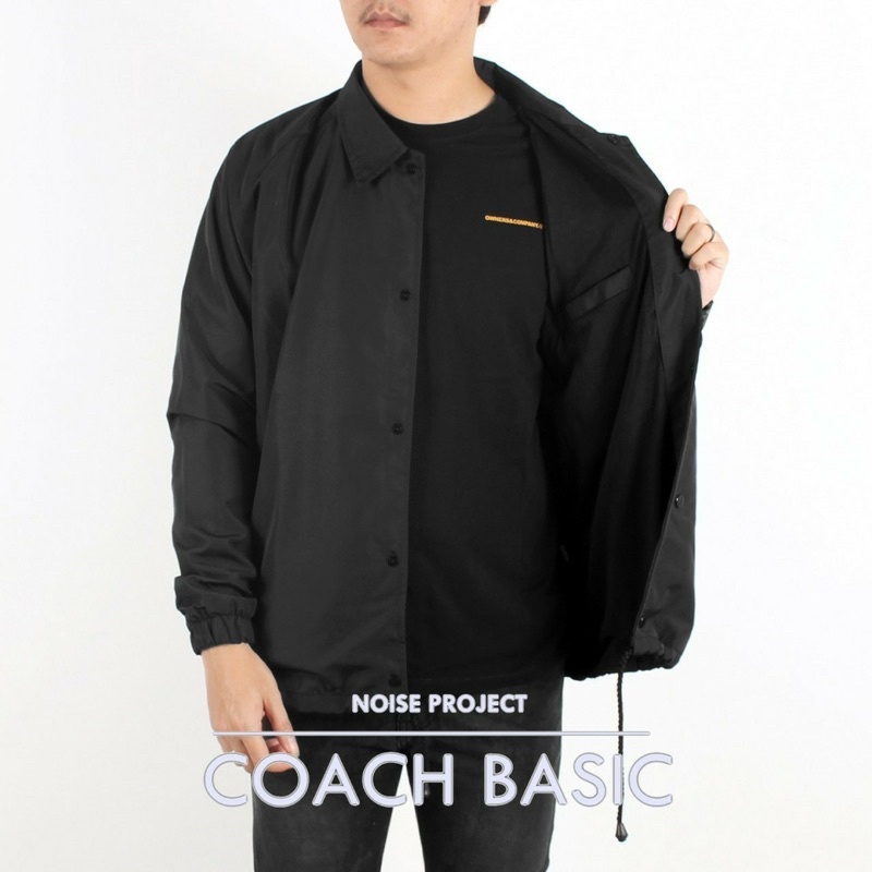 Jaket Coach Noise Project Jaket Coach Noise Basic Jaket Coach Polos Cream