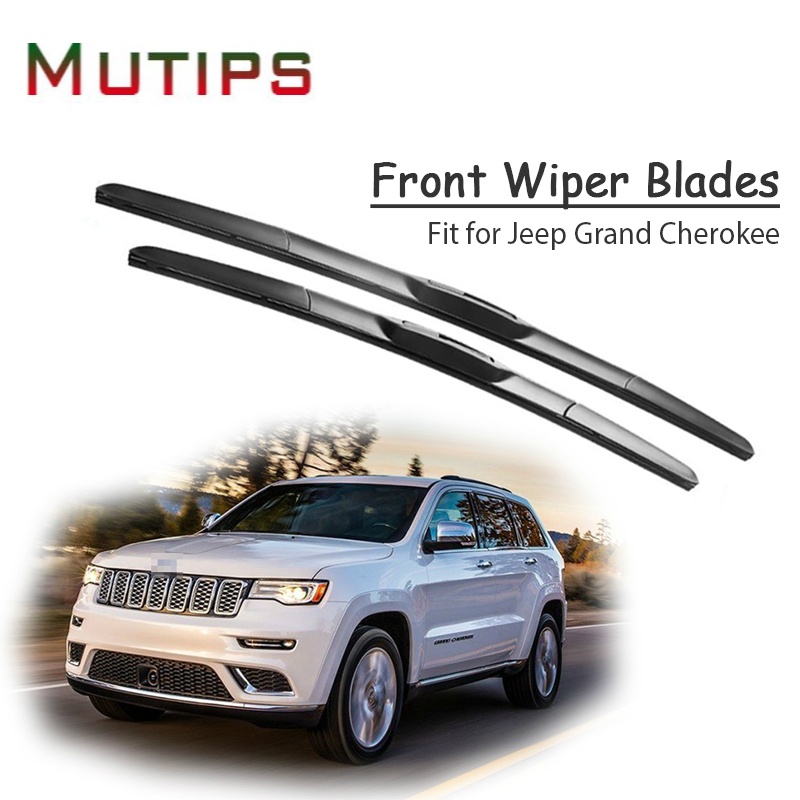 1 Set Karet Wiper Depan Mobil Untuk Jeep Grand Cherokee WJ WK WK2 2018 2017-2000