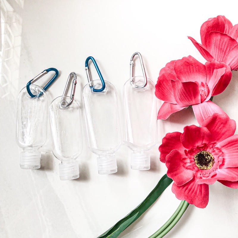 Botol Fliptop Hand Sanitizer Gel Gantungan Hook Plastik Packaging Isi Ulang