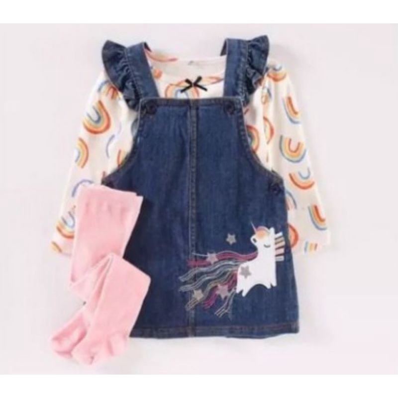 OVERALL JEANS LEGING 3IN1 CATEL LOVE (BRP399)