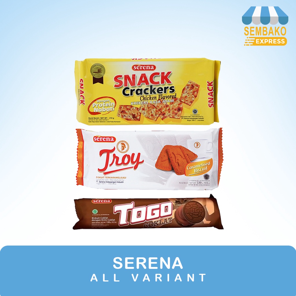 

SERENA SNACK CRACKERS TOGO LONG CHOCO TROY