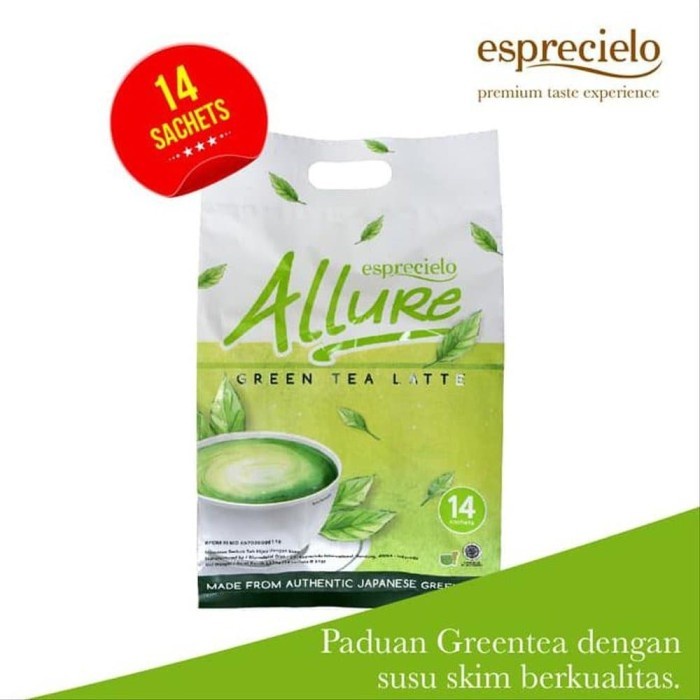 ESPRECIELO ALLURE GREEN TEA LATTE ECOBAG ( ISI 14 SACHET )