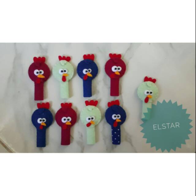 Hiasan pensil flanel