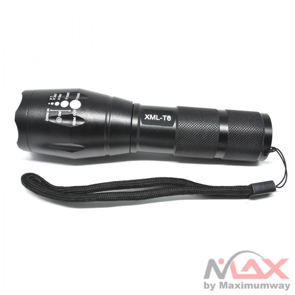 Senter swat Police Ligh super terang LED Cree XM-L T6 2000 Lumens outdoor Recharge Waterproof