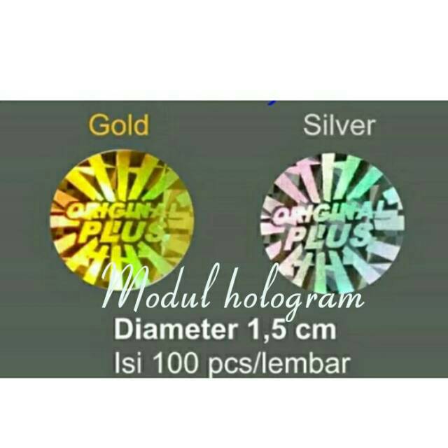 

Stiker hologram original plus