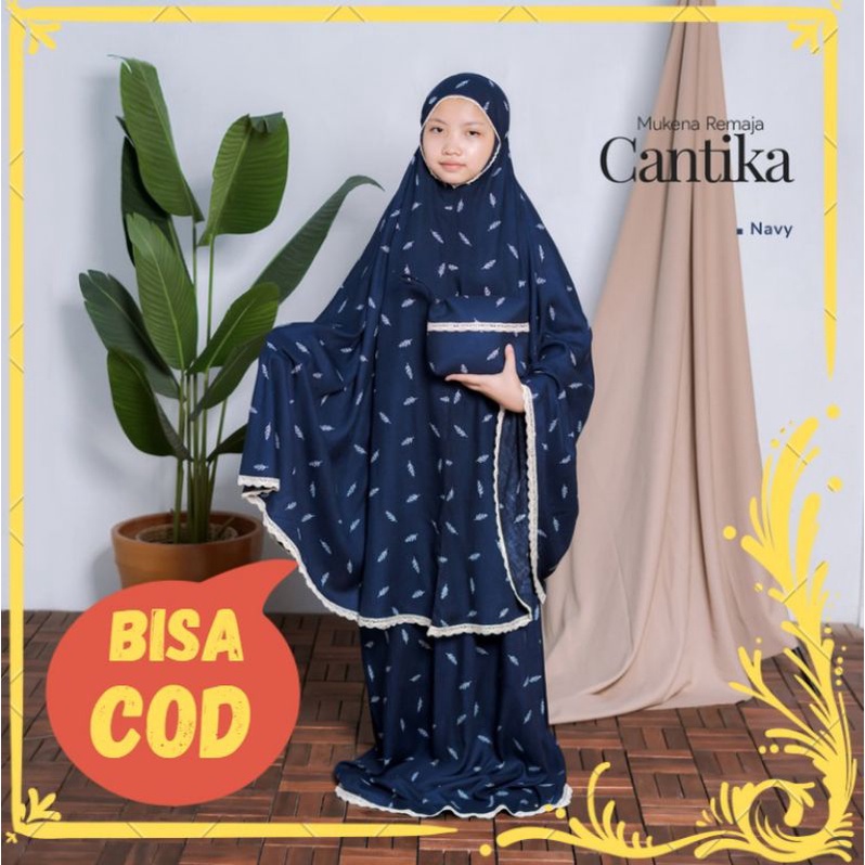 Mukena Anak Remaja Cantika Terbaru 2021 Bermotif Usia 6 - 10 Termurah Kekinian Mukena Anak-Anak