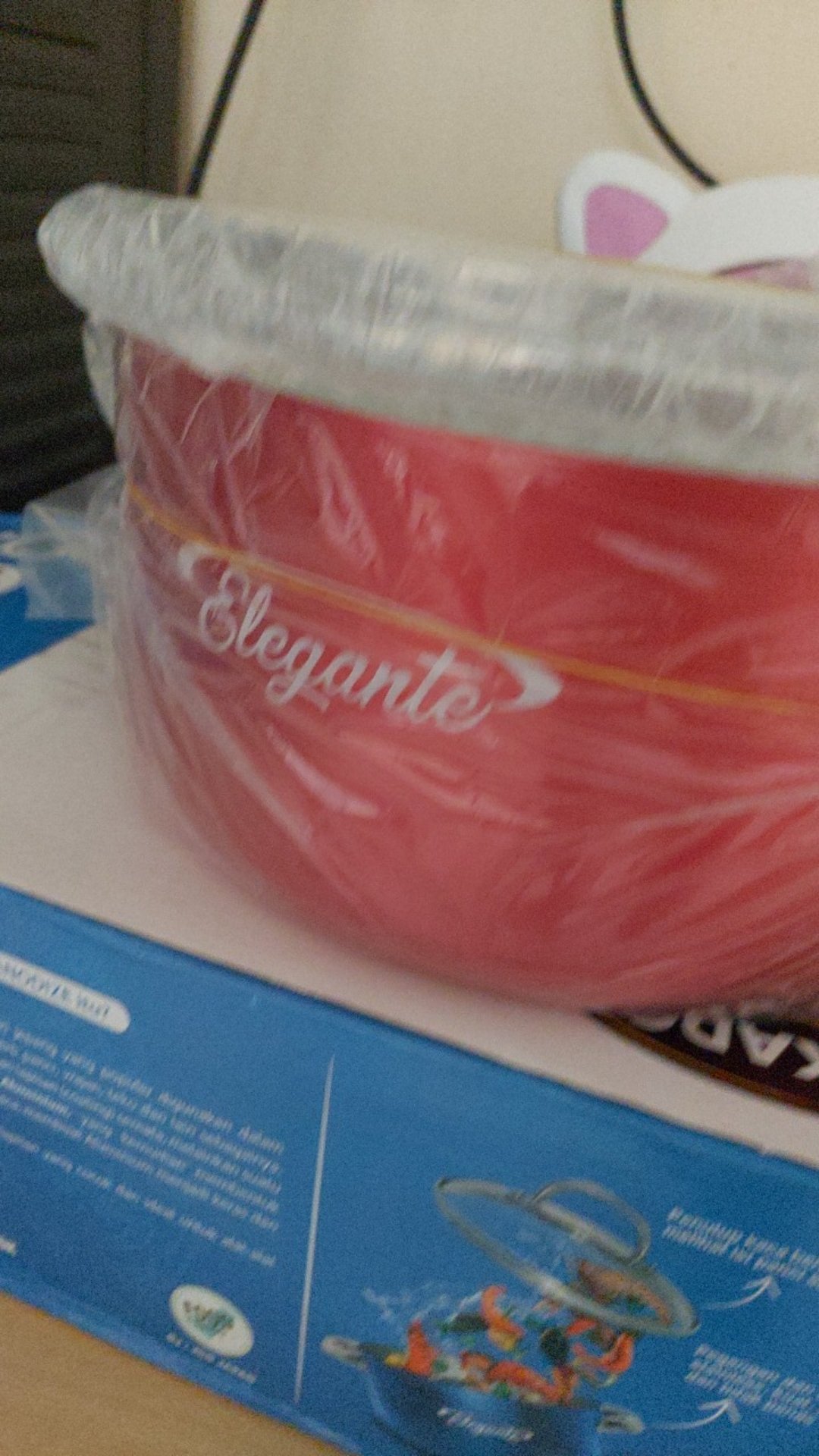 Maspion Panci Elegante Dutch Oven Tutup Kaca 20 Cm Merah - Panci Aluminium