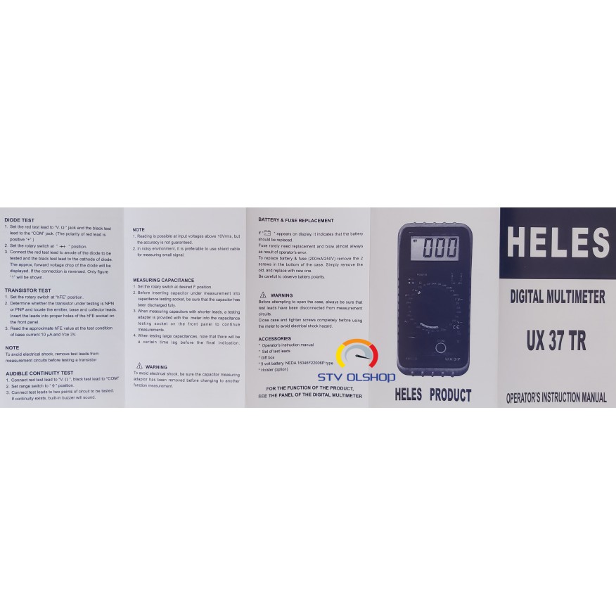 Tester Digital Heles UX-37 TR