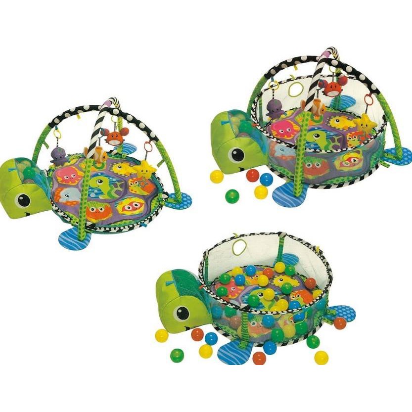 turtle baby gym and ball pit