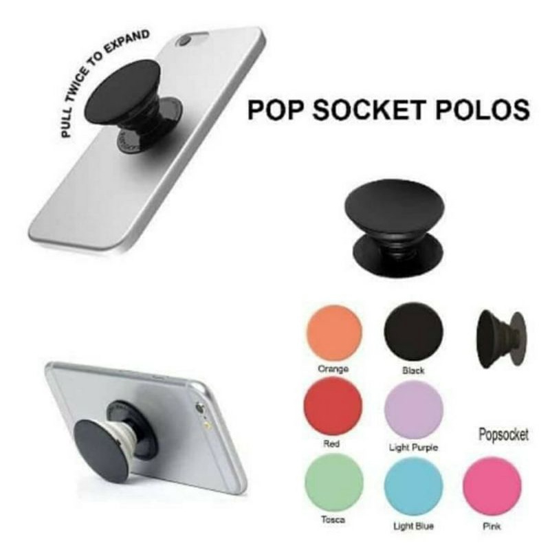 PopSocket Polos Hand Grip Standing Phone 3D Pvc