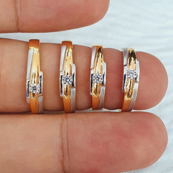 cincin kawin tunangan couple emas 70% 700 70 % variasi 14