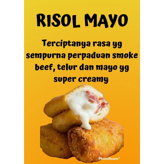 

RISOLES MAYO SMOKE BEEF DAN TELUR