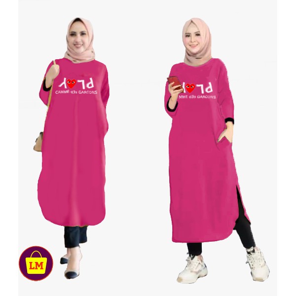 Dress Atasan Muslim Wanita  Terlaris Termurah Terbaru XL XXL LMS 07148 07252