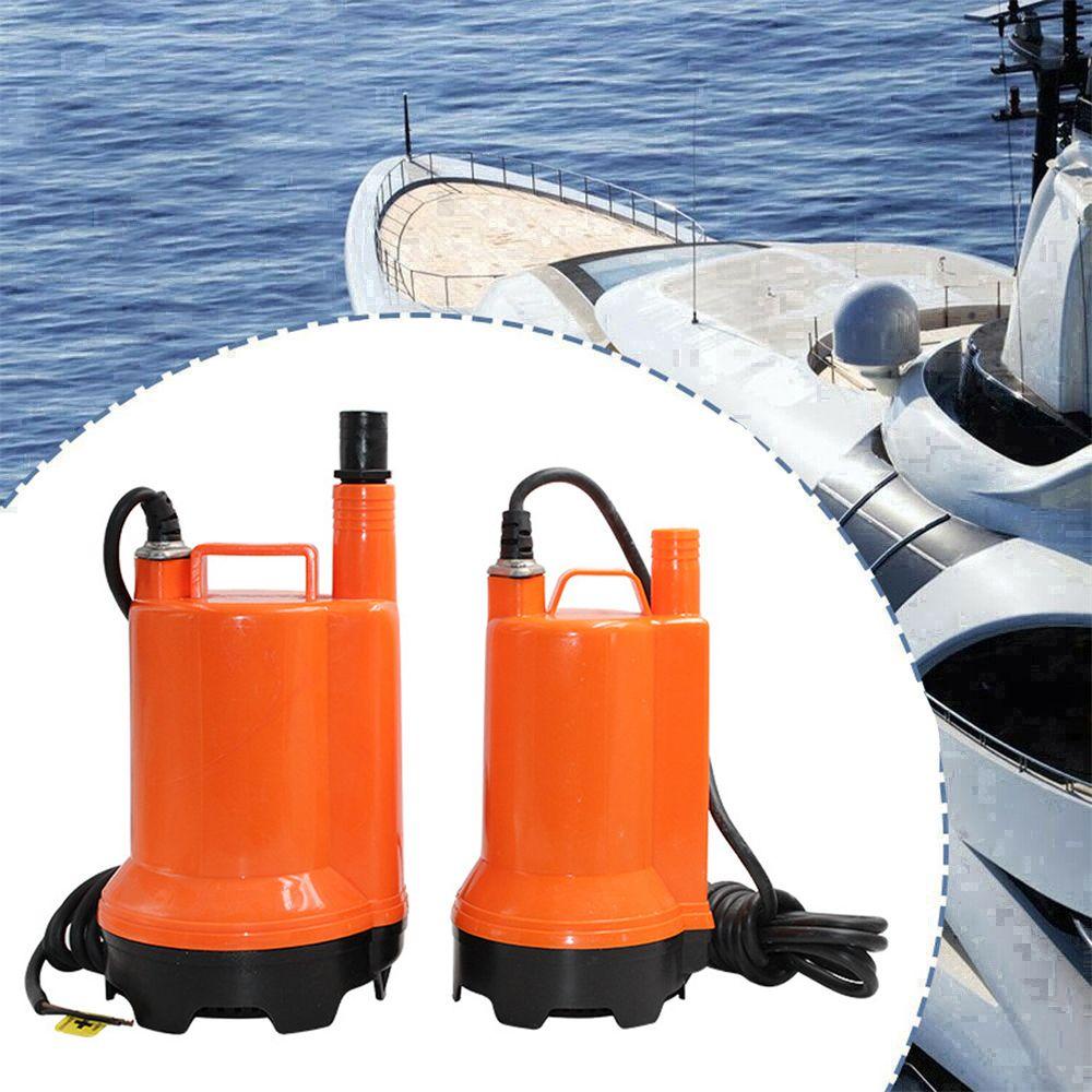 Top Marine Bilge Pump Taman Air Mancur Aquarium Caravan Kemping Motorhome Drain Pump Electric Yacht Boat Submersible