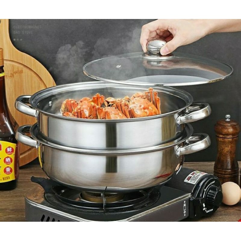 Panci Siomay Kukusan Steamer Pot Ukuran 28cm