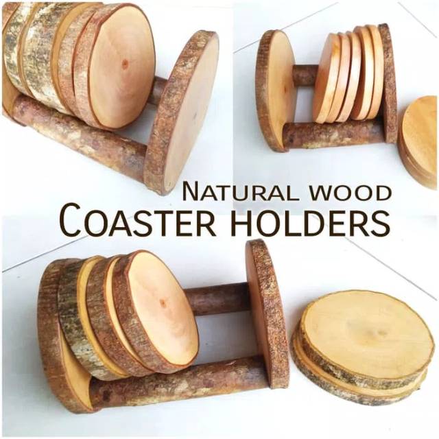 Coaster place holders wood Coaster holder tempat tatakan gelas cangkir