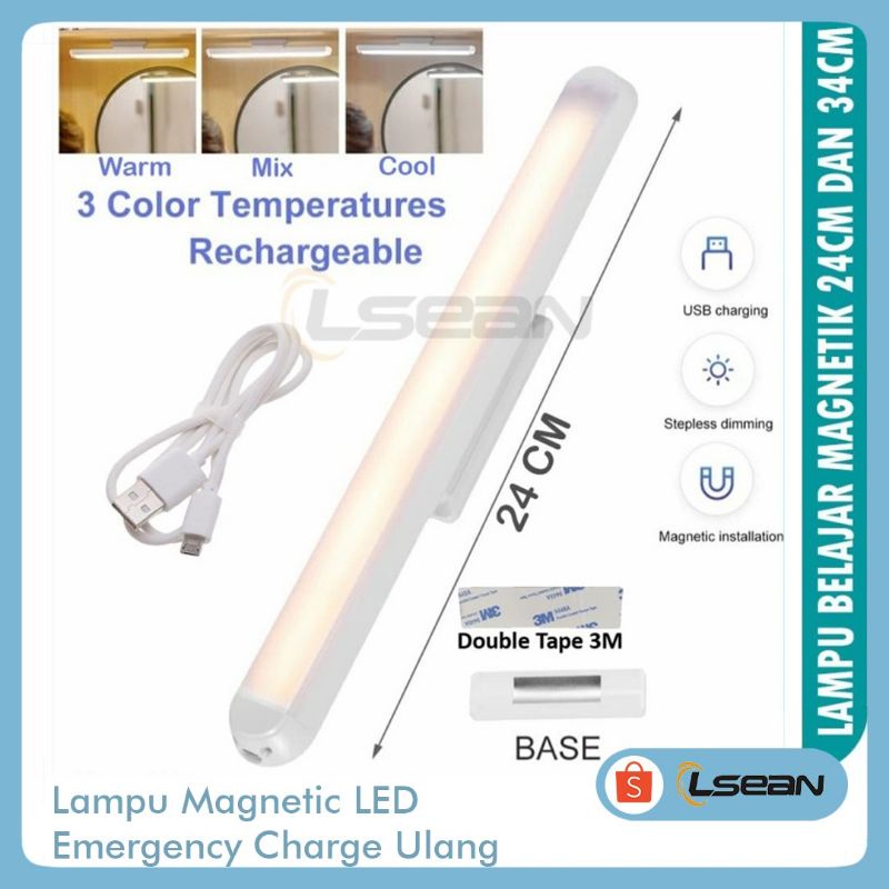 Lampu Magnetic led / Lampu kerja led / lampu emergency charge ulang