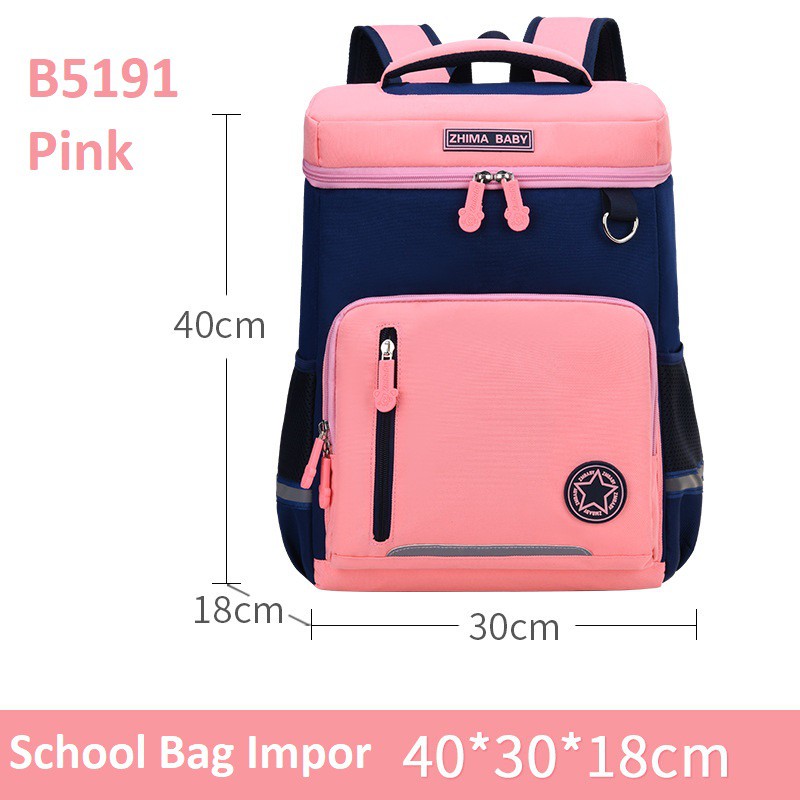 DRAB5191 Tas sekolah impor / Tas Ransel Sekolah / Tas punggung sekolah / Tas sekolah cowok.