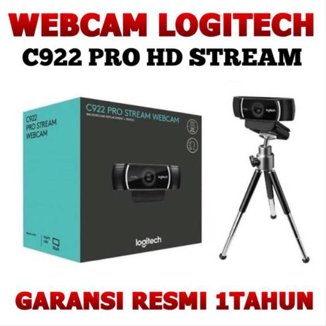 WEBCAM LOGITECH C922 PRO STREAM ORIGINAL - GARANSI RESMI SURYA CANDRA