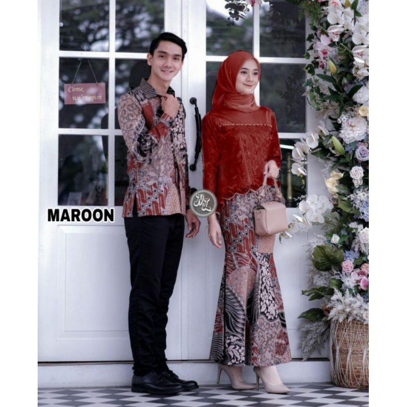 MAURA COUPLE - SANIA RUFFLE BATIK COUPLE ORI NDORO JOWI BEST SELLER PALING HIT D SHOPEE