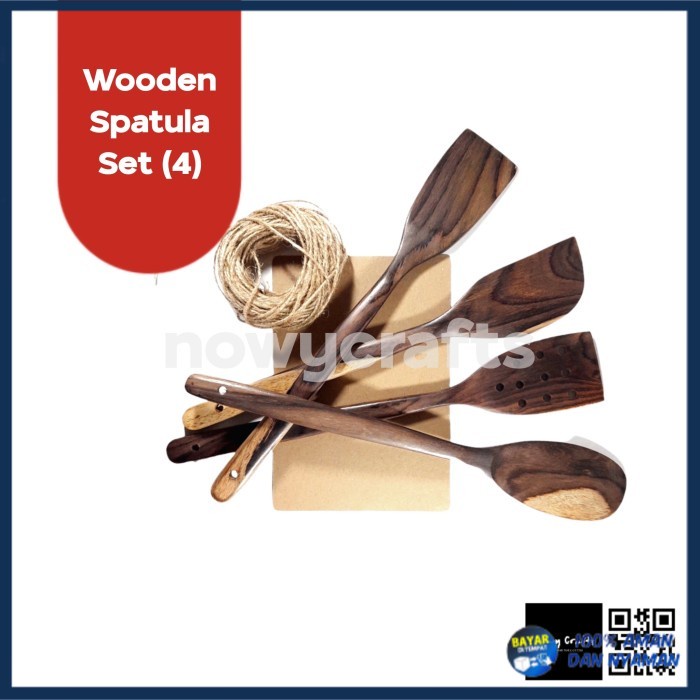 set alat masak kayu / sutil kayu / sodet kayu / solet / eros (PROMO)