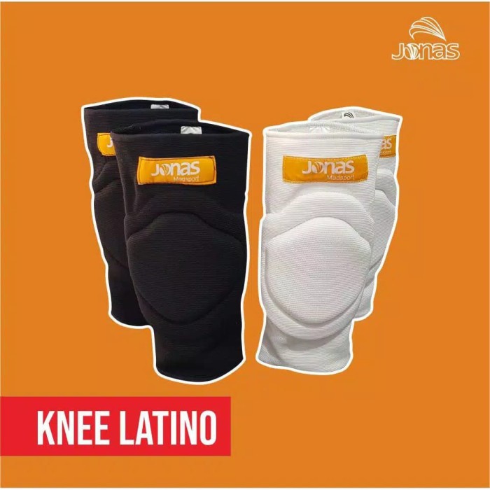 Pelindung Lutut Kiper Jonas Original Kneepad Latino LS Black and White